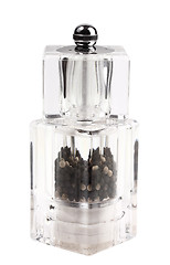 Image showing Glass pepper shaker