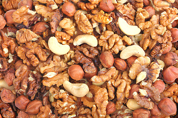 Image showing Abstract nuts background