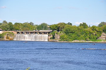 Image showing Rideau Falls in Ottawa