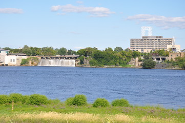 Image showing Rideau Falls in Ottawa