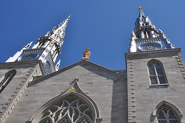 Image showing Notre Dame Basilica in Ottawa