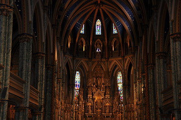 Image showing Notre Dame Basilica in Ottawa