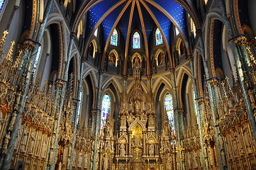 Image showing Notre Dame Basilica in Ottawa