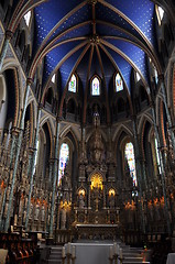 Image showing Notre Dame Basilica in Ottawa