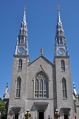 Image showing Notre Dame Basilica in Ottawa