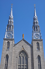 Image showing Notre Dame Basilica in Ottawa