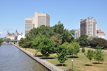 Image showing Rideau Canal in Ottawa