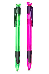 Image showing Colorful ballpoint pens 