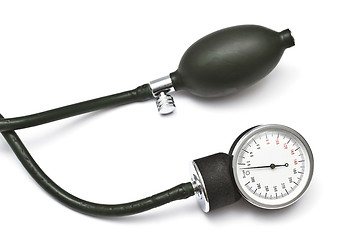 Image showing Old sphygmomanometer 