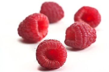 Image showing Raspberries