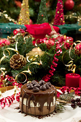 Image showing Christmas Dessert