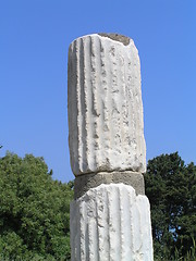 Image showing Column of Asklepios' temple