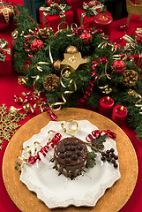 Image showing Christmas Dessert