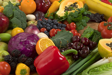 Image showing Vegetables and Fruits