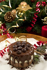 Image showing Christmas Dessert