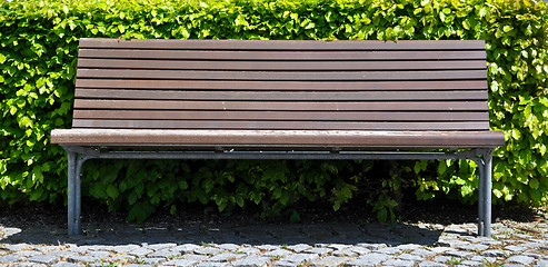 Image showing wooden bench