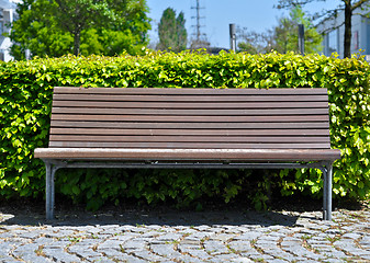 Image showing wooden bench