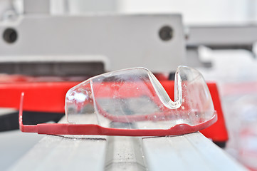 Image showing Plastic industrial safety glasses