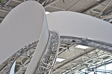 Image showing Radius exhibition metal design construction