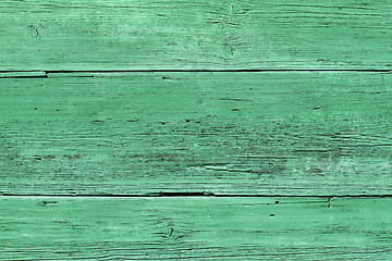 Image showing old green wood texture 