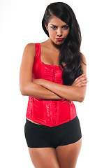 Image showing Red bustier
