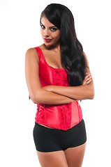 Image showing Red bustier