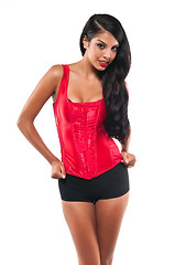 Image showing Red bustier