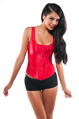 Image showing Red bustier