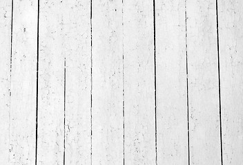 Image showing Weathered white wood