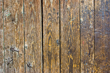 Image showing Dark timber wall background