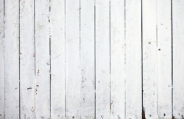 Image showing Weathered white wood