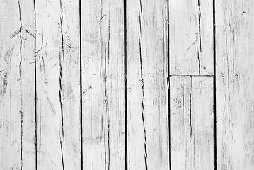 Image showing background of weathered white painted wood