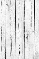 Image showing background of weathered white painted wood