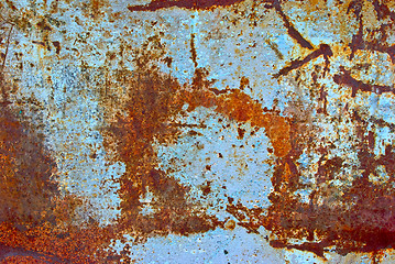 Image showing Colored grunge iron background