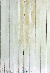 Image showing Weathered white wood