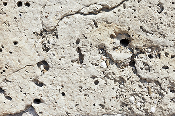 Image showing Background from high detailed fragment stone wall