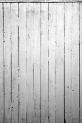 Image showing Weathered white wood