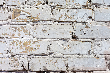 Image showing White brick wall