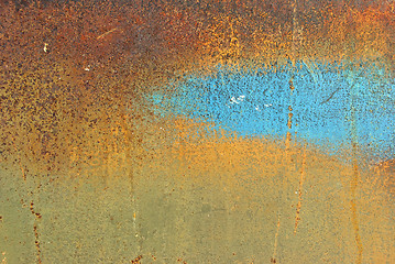 Image showing Colored grunge iron background