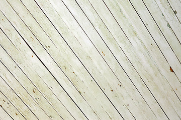 Image showing Weathered white wood - diagonal