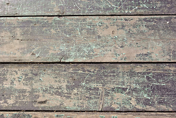 Image showing background of weathered white painted wood