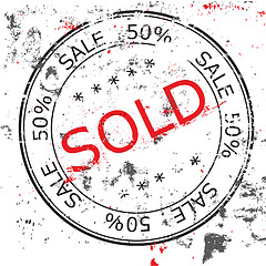 Image showing Vector Sold stamp