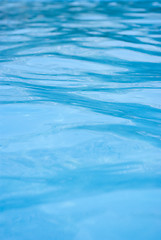 Image showing Beautiful refreshing blue swimming pool water