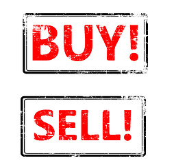 Image showing Vector buy end sell stamp