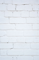 Image showing White brick wall