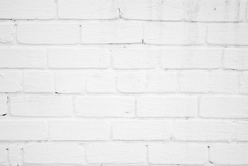 Image showing White brick wall