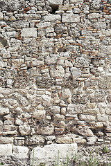 Image showing Background from high detailed fragment stone wall