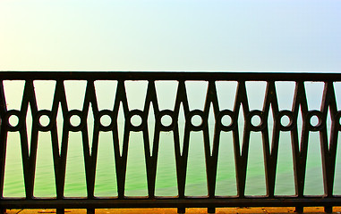 Image showing beautiful forged fence