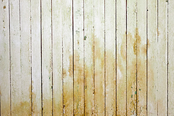 Image showing Weathered white wood