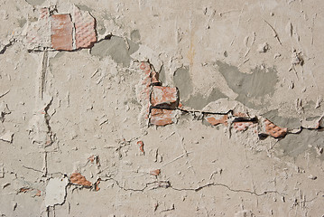 Image showing Background from high detailed fragment stone wall